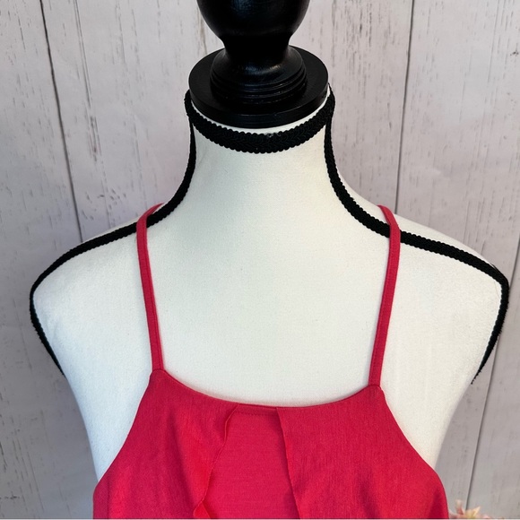 NWT Express Women’s Ruffle Halter Tank Top Size S P - Picture 4 of 7